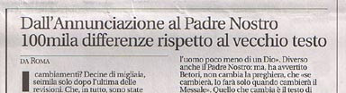  Quotidiano Avvenire 13 novembre 2007