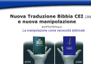 Due versioni della Bibbia CEI, 1974 e 2008