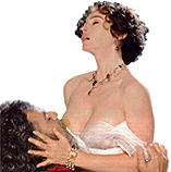 Baciare il seno della donna