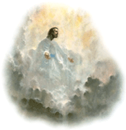 L'ascensione di Cristo. Ges dentro la nuvola