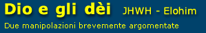 Dio e gli dči nella Bibbia - jhwh elohim