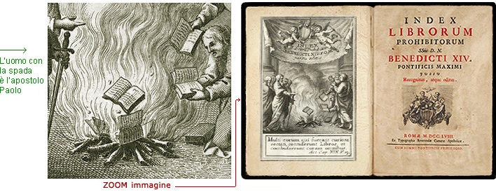 Il rogo dei libri organizzato da san Paolo. Index Librorum prohibitorum