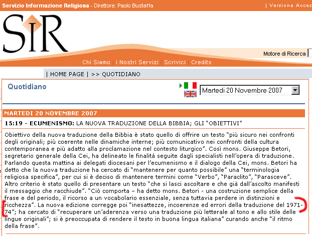 Scansione comunicato stampa SIR