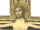 "Immagine di Cristo trionfante, vivo e non sfigurato dalle sofferenze - Francesco a S. Damiano in Assisi - Crocifissi lignei toscani - Questo tipo di croce era comune in Toscana e in Umbria, ma in tutte le regioni italiane si trovano esempi di questo crocifisso. La forma e il materiale cambiano, ma non il messaggio." Da uno studio pubblicato dalla Diocesi di Verona (www.diocesiverona.it/dal/2043/1352.pdf)